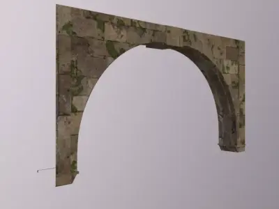 Old Brick Arch Low-poly 3D model