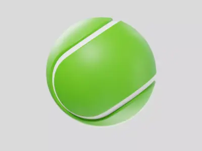 Tennis Ball 3D model 7