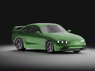 Sports Car LowPoly Low-poly 3D model