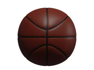 Basket Ball Low-poly 3D model