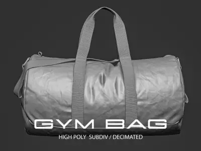 Gym Bag - High poly Model 3D model