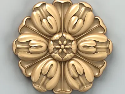 Round rosette 028 3D model