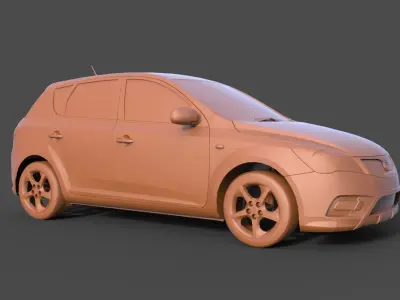 Kia Ceed 2011 3D print model