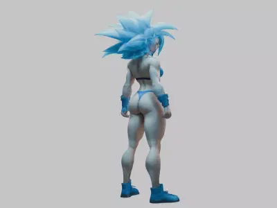 Cell Shaded Comic Character Low-poly 3D model