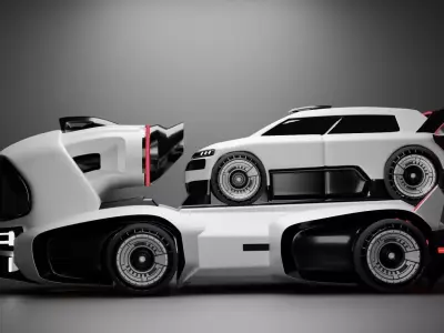 Sci-Fi Truck Tesla 3D model