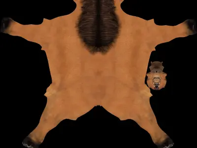 Horse Low poly Character Low-poly 3D model