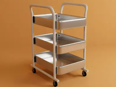 Service and utility car 3D model