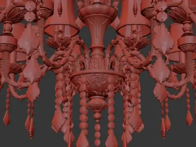 Chandelier Lucca E 1 1 18 200 CG 3D model