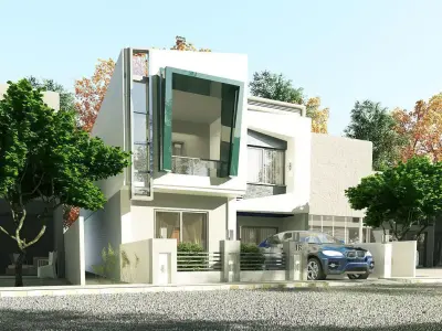 M-VI Modern House  3D model