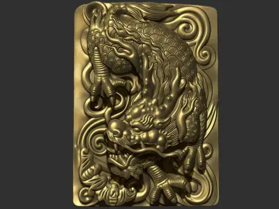 dragon pendant 3D print model order