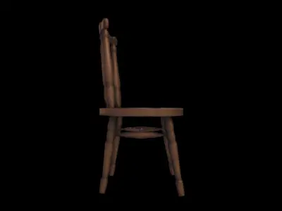 3d Model  Ladderback Chair Isolated On High Render 3D model get