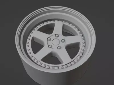Work Zistance W5s scalable and printable rims 3D print model
