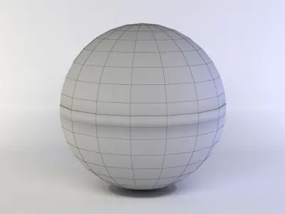 Table Tennis Ball Low-poly 3D model
