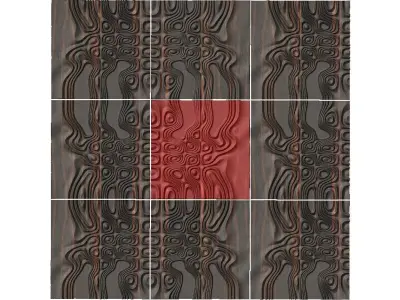 Tileable 3D relief SB1 DEMO Free 3D model