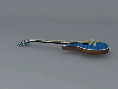Gibson Longhorn Double Cut BV guitar Free 3D model