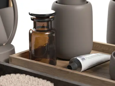 Bathroom Blomus accessories Set 3D model