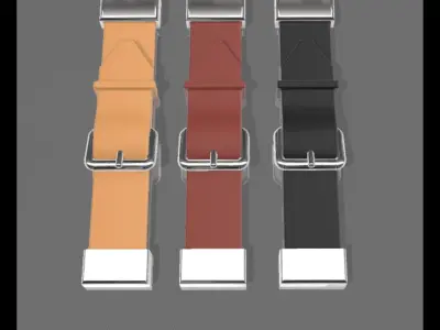 Hood leather strap for vintage race cars  3D print model