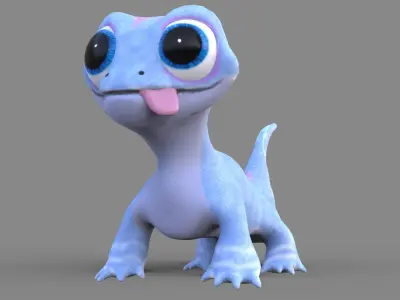 Frozens 2 Bruni Low-poly 3D model