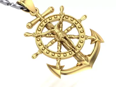 Anchor Cross Jesus-D3 3D print model