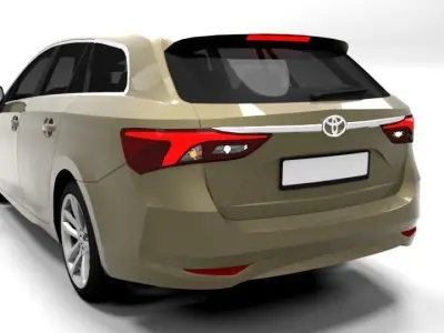 TOYOTA AVENSIS TOURING Low-poly 3D model