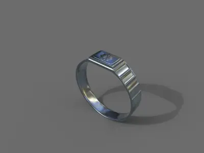 High-Quality 3D Ring Model Low-poly 3D model shop