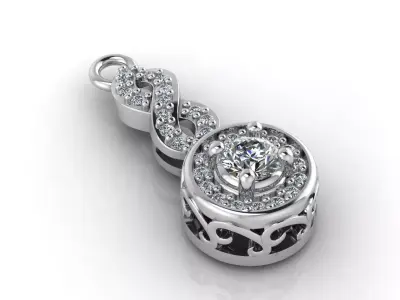 Women Pendants 3DM STL Pendant Renders Details 3D print model 3D print model