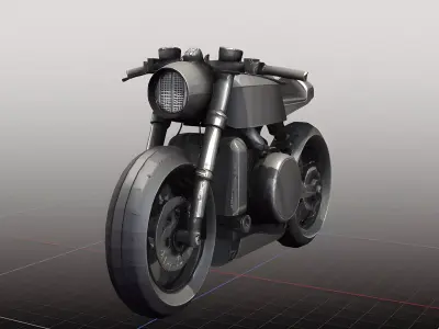 High Quality 3D Motorcycle Model-Available in Multiple Formats Low-poly 3D model