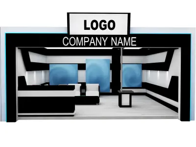 Booth Exhibition Stand a594b 3D model