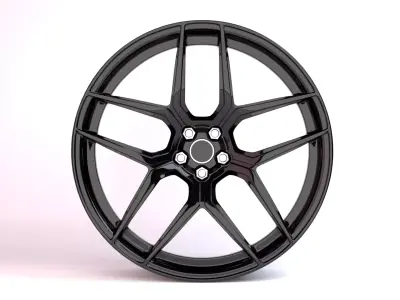 Generic 2 Sport Wheels Low-poly 3D model
