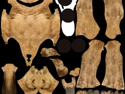 Camel 3D Model with Walk Animation - Game-Ready Low-poly 3D model