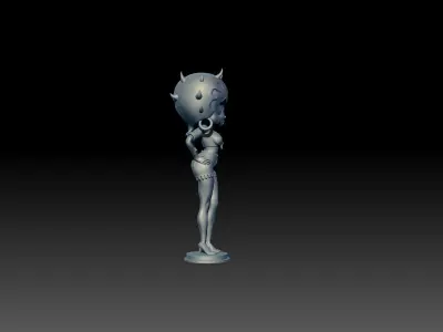 Cartoon lady doll 3D model STL FOR 3D PRINTING 3D print model