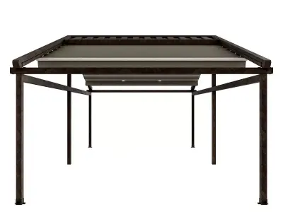 Motorized Pergola 5a rust 2 3D model