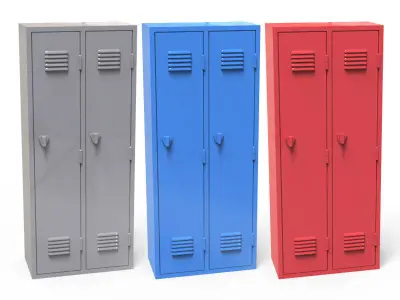 Locker metal lockers 3D print model
