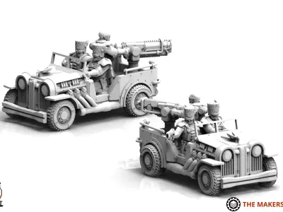 Exalted Scions - Scout Car 3D print model