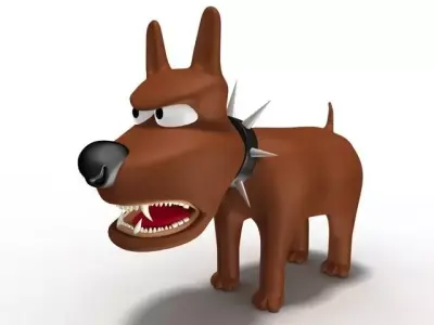 cartoon dog  3D model purchase