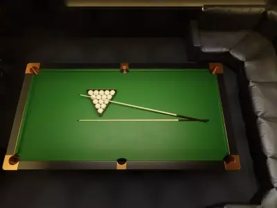 Billiard Room 3D Set 3D model