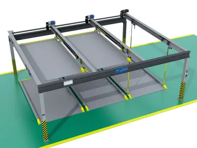 Rotary Parking System 3D model