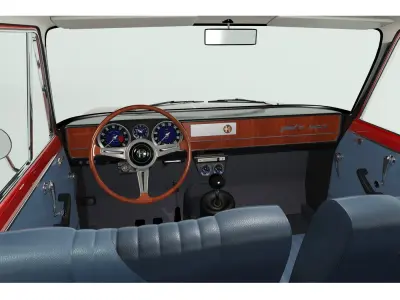 1967 Alfa Romeo Giulia Super 1600 3D model