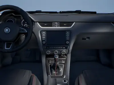 Skoda Octavia RS Game model with Texture Low-poly 3D model