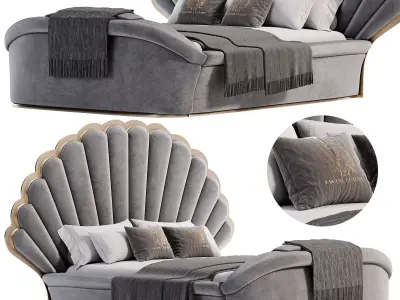  Melusa bed By Evgor Luxury 3D model