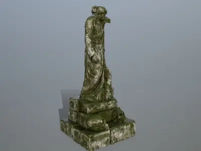 statue 5 Low-poly 3D model