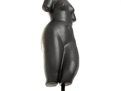 Sculpture of a female torso 3D model