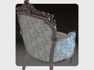 Carved sofa for cnc 12 3D model