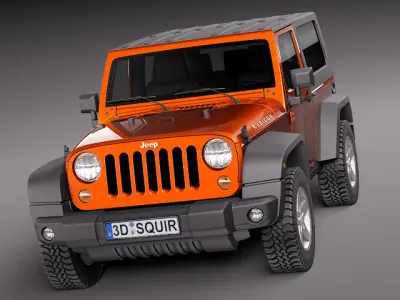 Jeep Wrangler Rubicon 2012 3D Model 3D model