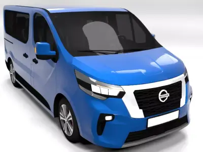 NISSAN NV300 2022 LONG Low-poly 3D model