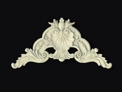 Central decor ornament for furniture 3D model 823