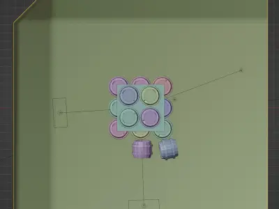 Cartoon Low Poly Barrel Low-poly 3D model