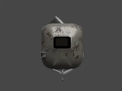 Old Caravan 3D model