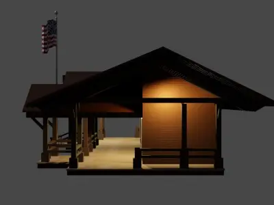 The forest house Free 3D model