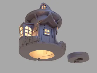 HOUSE LAMP 3D print model